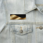 Elegant Chic Stylish Gold Black Naamplaatje (In situ)