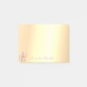 Elegant Chic Stylish Gold Face Silhouette Post-it® Notes (Voorkant)