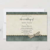 Elegant Chic Stylish Luxury Script Modern Wedding Kaart (Voorkant)