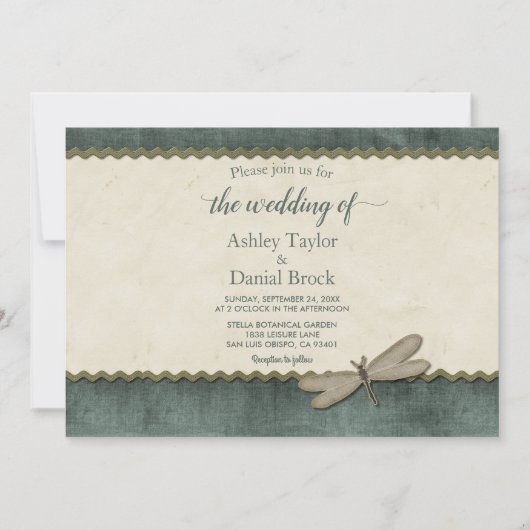 Elegant Chic Stylish Luxury Script Modern Wedding Kaart (Voorkant)