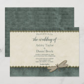 Elegant Chic Stylish Luxury Script Modern Wedding Kaart (Voorkant / Achterkant)