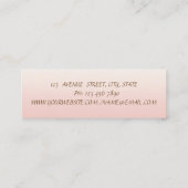 Elegant Chic Stylish Modern, Heel Mini Visitekaartje (Achterkant)