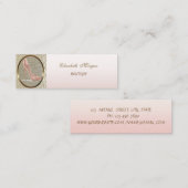 Elegant Chic Stylish Modern, Heel Mini Visitekaartje (Voorkant / Achterkant)