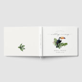 Elegant Chic Tropical Rainforest Toucan Wedding Gastenboek (Volledig)