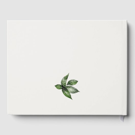 Elegant Chic Tropical Rainforest Toucan Wedding Gastenboek (Achterkant)