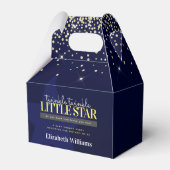 Elegant Chic Twinkle Little Star Baby shower Bedankdoosjes (Achterkant)