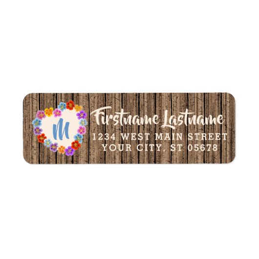 Elegant Chic Typography Script Etiket (Voorkant)