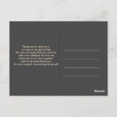 Elegant chic waterverf Floral bedankt je kaart (Achterkant)