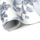 Elegant chic waterverf floral cadeaupapier (Rol Hoek)
