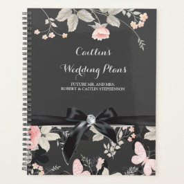 Elegant chic waterverf Floral en vlinder Planner