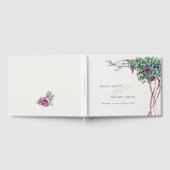 Elegant Chic Waterverf Grapevine Foliage Wedding Gastenboek (Volledig)