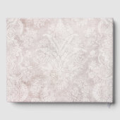 Elegant Chic Wedding Modern Simple Paars Gastenboek (Achterkant)