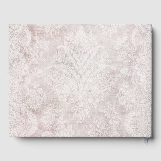 Elegant Chic Wedding Modern Simple Paars Gastenboek (Achterkant)