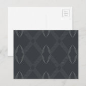 Elegant, chic, weelderig, single line pattern briefkaart (Voorkant / Achterkant)