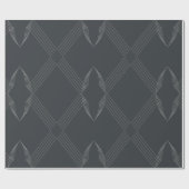 Elegant, chic, weelderig, single line pattern cadeaupapier (Vlak)