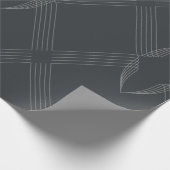 Elegant, chic, weelderig, single line pattern cadeaupapier (Hoek)