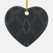 Elegant, chic, weelderig, single line pattern keramisch ornament (Voorkant)