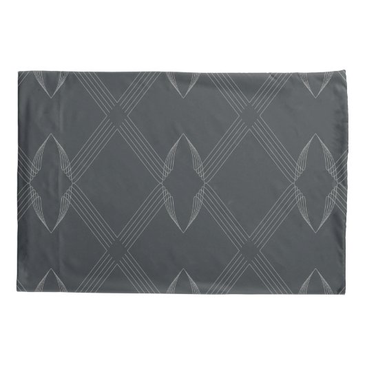 Elegant, chic, weelderig, single line pattern kussensloop (Achterkant)