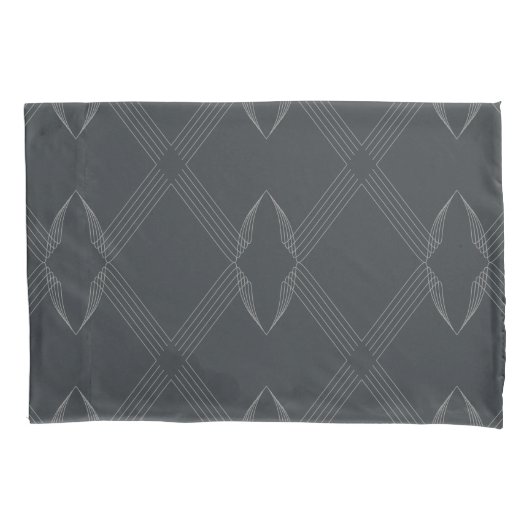 Elegant, chic, weelderig, single line pattern kussensloop (Voorkant)