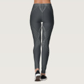 Elegant, chic, weelderig, single line pattern leggings (Achterkant)