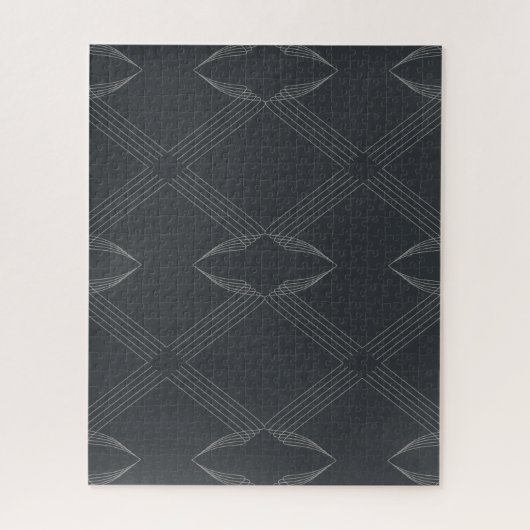 Elegant, chic, weelderig, single line pattern legpuzzel (Verticaal)