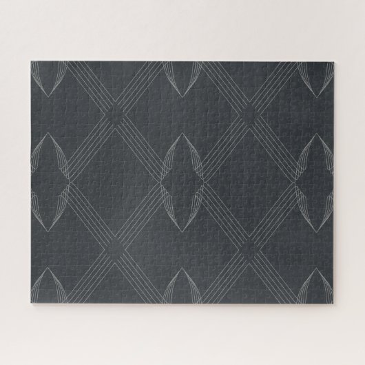 Elegant, chic, weelderig, single line pattern legpuzzel (Horizontaal)