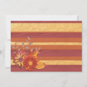 Elegant Chic Whimsical Calligraphy Floral Wedding Kaart (Achterkant)