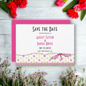 Elegant Chic Whimsical Script Boho Floral Wedding Save The Date