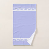 Elegant, Chic White Horses on Light Blue Bad Handdoek (Handdoek)