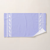 Elegant, Chic White Horses on Light Blue Bad Handdoek (Handdoek)