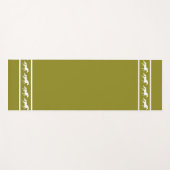 Elegant, Chic White Horses on Lucky Beige Yogamat (Voorkant (horizontaal))