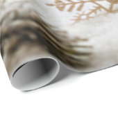 Elegant Chic White Kerstmis Balls Holiday Cadeaupapier (Rol Hoek)