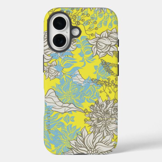 Elegant Chic Wildflower Geel Case-Mate iPhone Case (Achterkant)