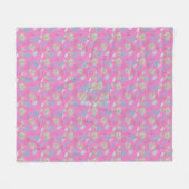 Elegant Chic Wildflower Geel Fleece Deken (Voorkant (Horizontaal))