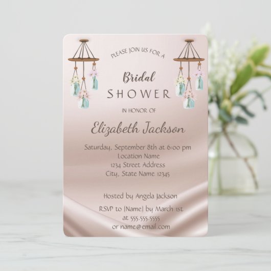 Elegant Chic Wind Chimes Vrijgezellenfeest Kaart (Staand voorkant)