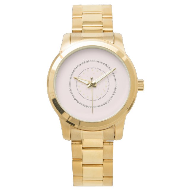 Elegant Chic Women's Gold eWatch Horloge (Voorkant)