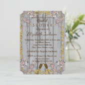 Elegant Chic Wood Texture Vrijgezellenfeest Kaart (Staand voorkant)