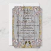 Elegant Chic Wood Texture Vrijgezellenfeest Kaart (Voorkant)