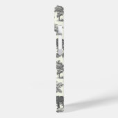 Elegant  Chic Zwart Wit Paard Toile Case-Mate iPhone Case (Achterkant / Links)