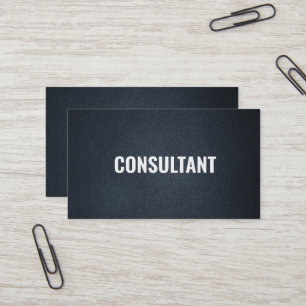 Elegant chic zwarte lederen professionele ondernem visitekaartje