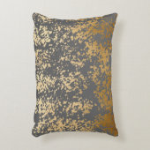 elegant chick faux goud en grijze penseelstreken accent kussen (Voorkant(Verticaal))