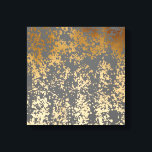 elegant chick faux goud en grijze penseelstreken canvas afdruk<br><div class="desc">Moderne en stijlvolle vormgeving met faux-gouden en grijze penseelstreken.</div>