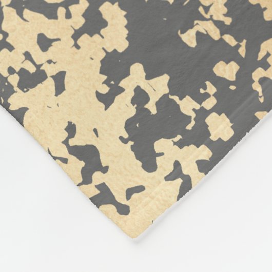 elegant chick faux goud en grijze penseelstreken fleece deken (Hoek)