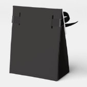 Elegant Chick Floral Black en White Photography Bedankdoosjes (Achterkant)