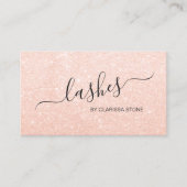 Elegant chick modern roos goudglitter zweeft visitekaartje (Voorkant)