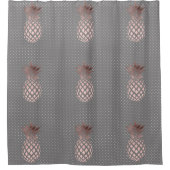 elegant chick roos gouden anananaspeulen douchegordijn (Voorkant)