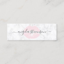 Elegant chick roze lippen witte marmer make-up kun