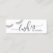 Elegant chick Silver Glitter Knipt Mini Visitekaartje (Voorkant)