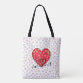 Elegant Chick Valentijns Gift Bag met hart Tote Bag (Achterkant)