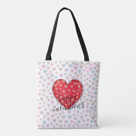 Elegant Chick Valentijns Gift Bag met hart Tote Bag (Achterkant)